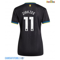 Camisa de time de futebol Manchester United Joshua Zirkzee #11 Replicas 3º Equipamento Feminina 2025-26 Manga Curta